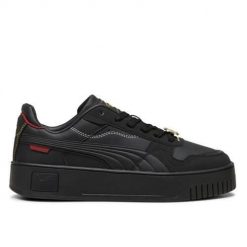 Buty do chodzenia damskie Puma Carina Street Class Act. Czarne obuwie sportowe damskie Puma, bez wzorów, z materiału, trekkingowe. Za 299.00 zł.