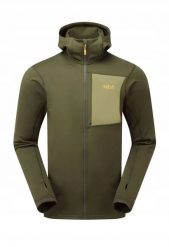 Bluza superflux hoody-army-m firmy RAB. Bluzy męskie Visent, m, bez wzorów, bez kaptura. Za 445.48 zł.