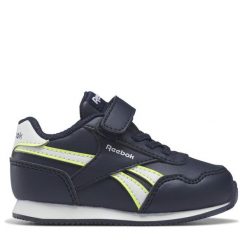 Sneakersy Reebok Classic. Niebieskie trampki i tenisówki chłopięce Reebok Classic, bez wzorów, bez zapięcia. Za 129.99 zł.