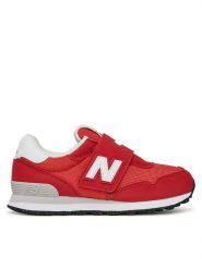 New Balance Sneakersy PV515BR Czerwony. Czerwone buty sportowe chłopięce New Balance, bez wzorów, z materiału, bez zapięcia. Za 159.99 zł.