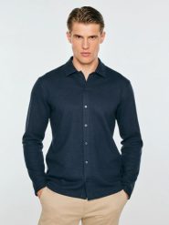 Bluzka męska polo z długim rękawem granatowa lisser 403. Niebieskie bluzki z długim rękawem męskie Big Star, l, bez wzorów, z bawełny, eleganckie, bez kołnierzyka. Za 159.99 zł.