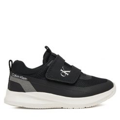 Sneakersy Calvin Klein. Czarne trampki i tenisówki chłopięce Calvin Klein, bez wzorów, bez zapięcia. Za 379.99 zł.