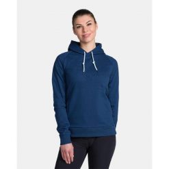 Damska bawełniana bluza z kapturem Kilpi SOHEY-W. Niebieskie bluzy damskie Kilpi, s, bez wzorów, z bawełny, z kapturem. Za 189.67 zł.