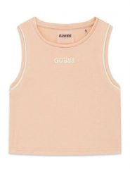 Guess Top J6GI37 KF972 Pomarańczowy jasny Slim Fit. Brązowe t-shirty i topy dla dziewczynek Guess, z aplikacjami, z syntetyku, bez ramiączek. Za 154.99 zł.