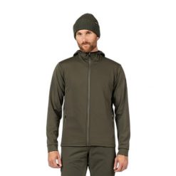Kurtka narciarska z kapturem na zamek Rossignol. Zielone kurtki męskie Rossignol, m, bez wzorów, sportowe, z kapturem. Za 557.00 zł.