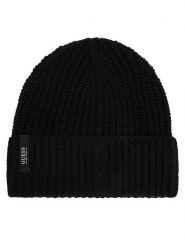 Guess Czapka AM9681 POL01 Czarny. Czarne rękawiczki męskie Guess, na zimę, z aplikacjami. Za 154.99 zł.