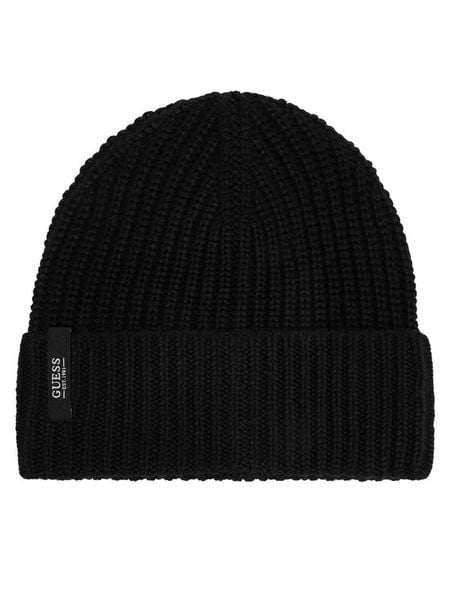 Guess Czapka AM9681 POL01 Czarny. Czarne rękawiczki męskie Guess, na zimę, z aplikacjami. Za 154.99 zł.