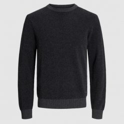 Sweter Jack & Jones Globe Mood Indigo. Niebieskie swetry przez głowę męskie Jack&Jones, m, bez wzorów, bez kołnierzyka. W wyprzedaży za 157.95 zł.