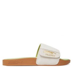 Klapki Puma. Szare klapki damskie Puma, bez wzorów, bez obcasa. Za 159.99 zł.