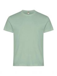 Clique Basic-T — Przystający T-shirt męski z bawełny, Sage Green. Zielone t-shirty męskie CLIQUE, m, bez wzorów, z bawełny, bez kołnierzyka. Za 81.37 zł.