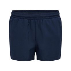 Szorty damskie Hummel Move Grid. Niebieskie szorty sportowe damskie Hummel, bez wzorów, eleganckie, na fitness i siłownię. Za 191.00 zł.