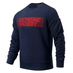 Bluza męska EXTREME HOBBY HIDDEN. Niebieskie bluzy męskie EXTREME HOBBY, m, bez wzorów, z bawełny, bez kaptura. Za 199.00 zł.