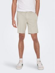 Only & Sons Szorty materiałowe Mark 22018667 Écru Regular Fit. Szorty męskie Only & Sons, m, bez wzorów, z materiału. Za 149.99 zł.