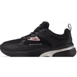 Buty do chodzenia damskie Puma FS Runner Metallic Wns. Czarne obuwie sportowe damskie Puma, bez wzorów, z materiału, trekkingowe. Za 334.00 zł.
