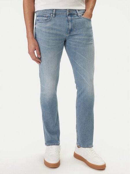 Guess Jeansy M6RAS2 D6761 Niebieski Slim Tapered Fit. Niebieskie jeansy męskie Guess. Za 283.99 zł.