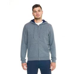 Męska bluza Leone z kapturem i zamkiem błyskawicznym Lifestyle. Szare bluzy męskie LEONE 1947 APPAREL, l, bez wzorów, z tkaniny, z kapturem. W wyprzedaży za 223.60 zł.