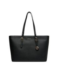 MICHAEL Michael Kors Torebka Quinn 30T5GQNT9L Czarny. Czarne torebki do ręki damskie MICHAEL Michael Kors, bez wzorów, ze skóry, bez dodatków. Za 899.99 zł.