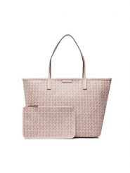 Tory Burch Torebka Basketweave Tote 145634 Różowy. Czerwone torebki do ręki damskie Tory Burch, bez wzorów, ze skóry, bez dodatków. Za 1,779.00 zł.