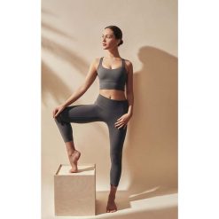 Legginsy do jogi Moonholi Yoggings 7/8. Szare bielizna termoaktywna damska MOONHOLI, s, bez wzorów, bez ramiączek. Za 229.99 zł.