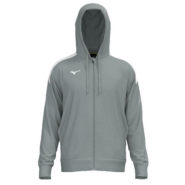 Bluza z kapturem Mizuno Team RB Track. Szare bluzy męskie Mizuno, l, bez wzorów, z materiału, z kapturem, na fitness i siłownię. Za 197.00 zł.