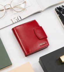 Minimalistyczny portfel damski z systemem RFID Protect — Peterson. Portfele damskie Peterson, bez wzorów, ze skóry. Za 64.99 zł.