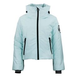 Kurtka damska Peak Mountain Ally. Niebieskie kurtki damskie Peak Mountain, bez wzorów, bez kaptura, narciarskie. W wyprzedaży za 486.00 zł.