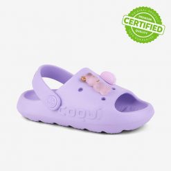 Sandały dziecięce Coqui Maya liliowe. Fioletowe sandały dziewczęce Coqui, z materiału, bez zapięcia. Za 125.99 zł.