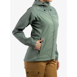 Kurtka trekkingowa damska Fjallraven Abisko Midsummer Jacket. Zielone kurtki damskie Fjällräven, s, bez wzorów, bez kaptura. Za 713.99 zł.
