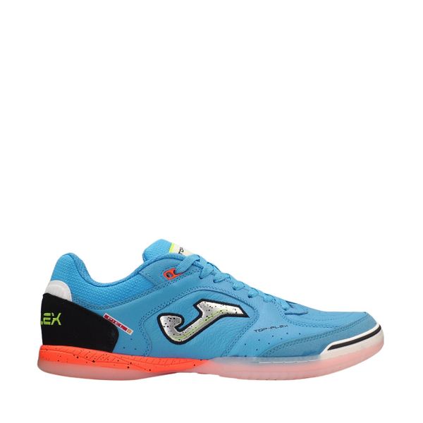 Buty piłkarskie Joma Top Flex Indoor. Białe buty sportowe męskie Joma, bez zapięcia, do piłki nożnej. Za 259.99 zł.