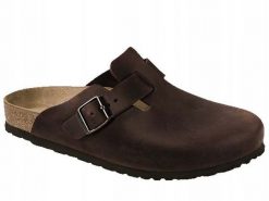 Birkenstock Boston LEOI 860131 Brązowe 42. Brązowe klapki męskie Birkenstock. Za 546.30 zł.