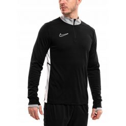 Bluza Męska Rozpinana Nike Academy 25 Sportowa Dresowa Treningowa roz. M. Czarne bluzy męskie Nike, m, bez wzorów, z dresówki, bez kaptura, dri-fit (nike). Za 142.00 zł.