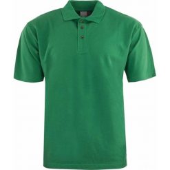 Męska koszulka polo Promodoro Heavy Kelly Green. Zielone buty sportowe męskie 47 Brand, m, bez wzorów, z bawełny, eleganckie, bez ramiączek. Za 49.28 zł.