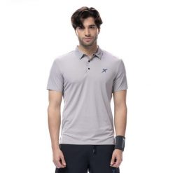 Koszulka treningowa męska Drop Shot DT311106. Szare buty sportowe męskie DROP SHOT, l, bez wzorów, z poliesteru, bez kołnierzyka, bez ramiączek. Za 329.00 zł.