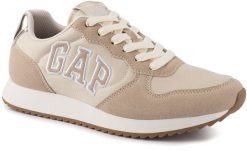 Damskie buty sneakersy sportowe piaskowe GAP NASHVILLE ARCH LOGO. Brązowe obuwie sportowe damskie GAP, bez wzorów, z gumy, trekkingowe. Za 159.00 zł.