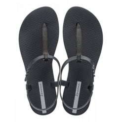 Japonki basenowe damskie Ipanema Class Classy. Szare klapki damskie Ipanema, z aplikacjami, z materiału, eleganckie, bez obcasa. Za 97.44 zł.