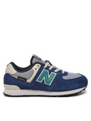 New Balance Sneakersy GC574SOA Granatowy. Niebieskie buty sportowe chłopięce New Balance, bez wzorów, ze skóry, bez zapięcia. Za 199.99 zł.
