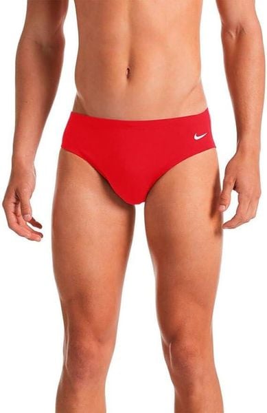 Slipy kąpielowe męskie Nike Hydrastrong Solid Brief. Czerwone kąpielówki męskie Nike, m, bez wzorów, z materiału, do pływania. Za 168.85 zł.