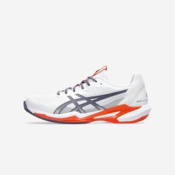 Buty tenisowe męskie ASICS Gel Solution Speed FF3 na korty ziemne. Brązowe buty sportowe męskie Asics, z kauczuku, bez zapięcia, tenisowe. W wyprzedaży za 399.99 zł.
