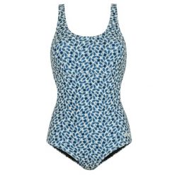 Damski Jednoczęściowy Kostium Kąpielowy Orla Kiely Jasmine Flower. Niebieskie kostiumy jednoczęściowe damskie Regatta, bez wzorów, na fitness i siłownię. Za 105.99 zł.