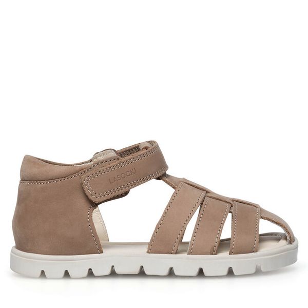 Sandały Lasocki Kids. Brązowe sandały chłopięce Lasocki Kids, bez zapięcia. Za 129.99 zł.