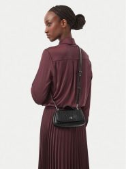 Calvin Klein Torebka Ck Croc Top Handle Bag LV04F3903G Czarny. Czarne torebki do ręki damskie Calvin Klein, bez wzorów, ze skóry, bez dodatków. Za 449.99 zł.