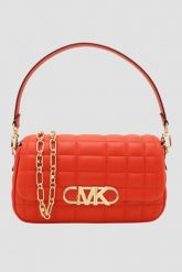 MICHAEL KORS Karolowa torebka MD Conv. Czerwone kopertówki damskie Michael Kors, bez wzorów, ze skóry, bez dodatków. W wyprzedaży za 859.99 zł.