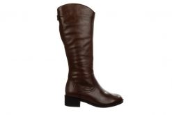 Kozaki Bayla-161 077 46514 Brown 161738, Brązowy, Skóra naturalna - 41. Brązowe kozaki damskie Bayla, z gumy, bez obcasa. W wyprzedaży za 412.49 zł.