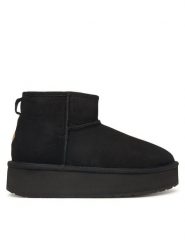 EMU Australia Śniegowce Stinger Micro Flatform 2.0 W13296 Czarny. Czarne śniegowce i trapery damskie Emu Australia, z wełny. Za 689.99 zł.