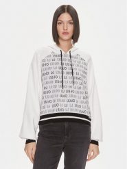 Liu Jo Sport Sweter TF3209 MA63L Biały Regular Fit. Białe swetry damskie Liu Jo Sport, l, bez wzorów, z syntetyku, sportowe, bez kołnierzyka, bez ramiączek, bez kaptura. Za 999.99 zł.