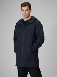 4F Parka przejściowa membrana 8000 męska - czarna M. Czarne kurtki męskie 4f, l, bez wzorów, bez kaptura. W wyprzedaży za 299.99 zł.