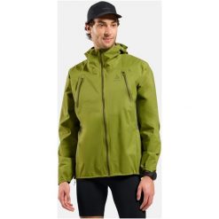 Kurtka męska ODLO Jacket X-ALP WATERPROOF PRO. Zielone kurtki męskie Odlo, l, bez wzorów, z elastanu, do biegania. Za 1,049.99 zł.