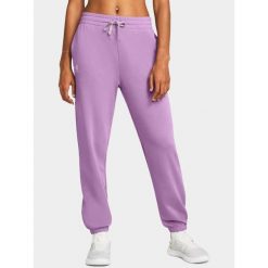 Spodnie dresowe damskie UNDER ARMOUR Rival Terry Joggers. Fioletowe spodnie dresowe damskie Under Armour, l, bez wzorów, z dresówki. W wyprzedaży za 236.05 zł.