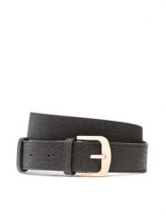 Liu Jo Pasek Damski Cintura 3.5 cm AXX020 E0087 Czarny. Czarne paski damskie Liu Jo, bez wzorów, ze skóry. Za 139.99 zł.