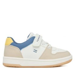 Sneakersy Tommy Hilfiger. Białe trampki i tenisówki chłopięce Tommy Hilfiger, bez wzorów, bez zapięcia. Za 329.99 zł.